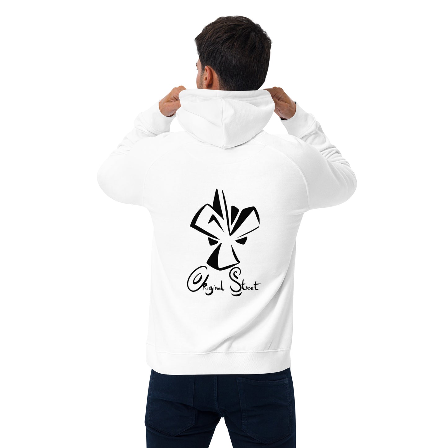 Sweat à capuche | Impression Coeur + Dos